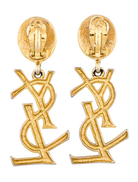 ysl clip on earrings.